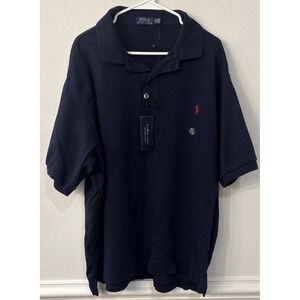 NWT Polo Ralph Lauren Mens 2XB Navy Blue‎ Polo Shirt Classic Fit